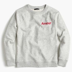 J Crew Amour Grey Sweatshirt